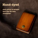 Hand-dyed - each wallet unique and has its own character