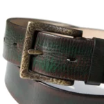 Hand painted leather belt