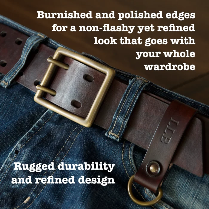Luxury finishing leather belt