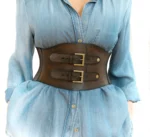 leather corset belt