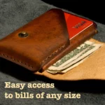 Cash and cards leather wallet