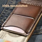Handcrafted leather wallet