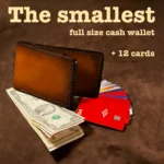 The smallest bifold leather wallet