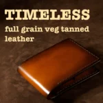 Veg tanned leather wallet