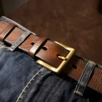 custom leather belt