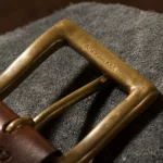 Solid brass belt buckle