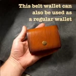 Leather belt wallet