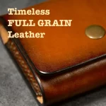 full grain leather belt bag