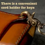 belt bag with cord holder for keys