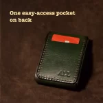 Green mens wallet for cards and cash