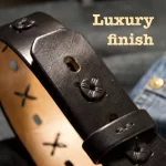 luxury finish womens leather belt