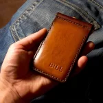 leather front pocket wallet money clip