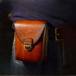 Leather hip pouch