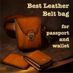 Mens leather hip bag