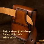 Comfort and durability leather belt bag