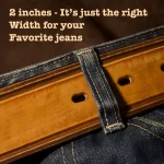 2 inches wide mens belts for jeans