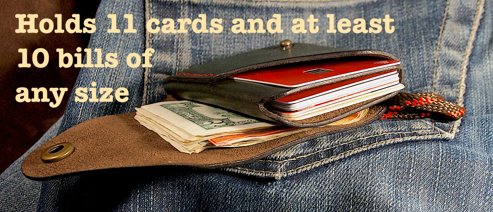 Surprisingly Spacious Small Minimalist Leather wallet mens