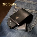 No bulk leather wallet