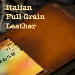 italian full grain leather wallet