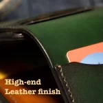 High end leather finish wallet