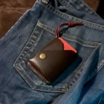 EDC front pocket wallet leather