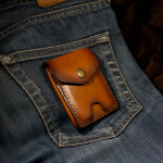 Slim and smalest leather cash and card wallet