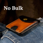 No bulk leather wallet