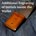 Personalized leather wallet
