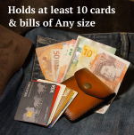 Smalest Cash and Cards pocket leather wallet