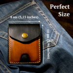 Pocket leather wallet dimensions