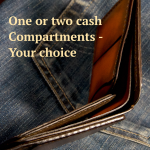 Leather wallet for full size notes