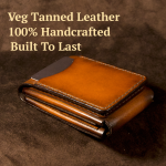 Handmade wallet crafted from durable leather