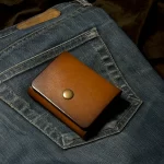 Full Grain Leather Wallet for Euro and British Pounds