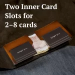 Comfortable leather wallet for Euro and British Pounds