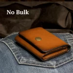 No bulk leather wallet