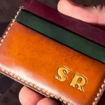 Custom leather cardholder