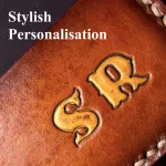 Personalised leather cardholder