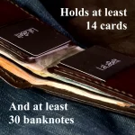 High-capacity wallet for cash and cards