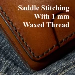 100 % handmade leather wallet