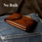 No bulk leather wallet